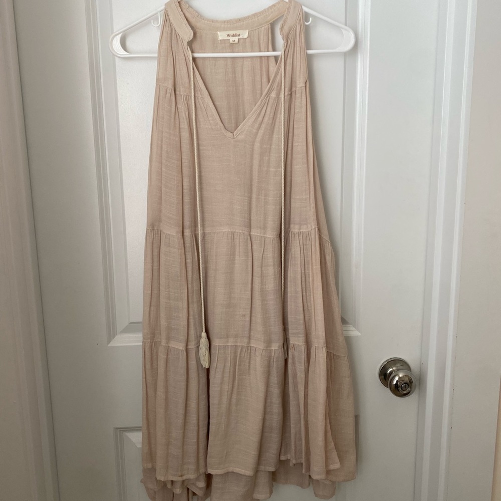 Boho oatmeal dress